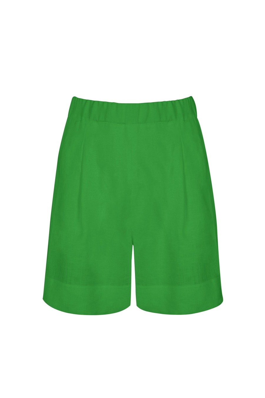 Green Zurich organic-linen shorts, Asceno